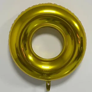 Golden round ring foil balloon for birthday party and wedding ceremony decoration