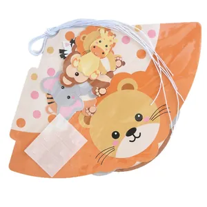 Cappelli festa animali della giungla fai-da-te per bambini con motivi leone e giraffa
