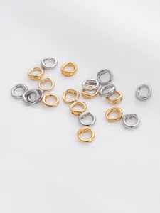 Détails de perles ondulées dorées et argentées pour la création de bijoux DIY