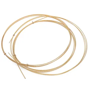 14K verguld koperdraad met spiraaltextuur voor het maken van DIY-sieraden en hobby's