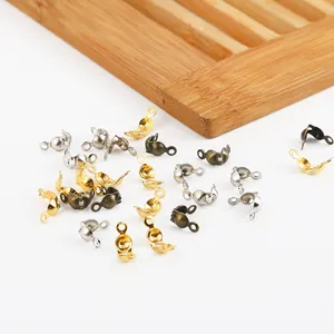 Verschiedene Muschel-Kalotten in Gold, Silber und Bronze für DIY-Schmuckherstellung