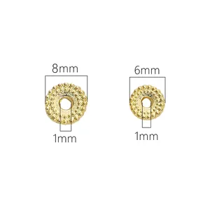 Gouden afstandskralen in 6mm en 8mm voor DIY sieraden maken en voor armbanden