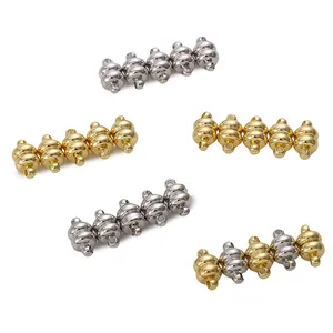 14k gold plated magnetic jewelry clasps for DIY necklace and bracelet connection