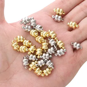 14k gold plated and silver magnetic jewelry clasps for DIY necklaces and bracelets