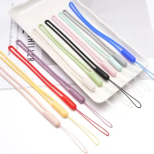 Lot de lanières de téléphone en silicone liquide coloré pour porte-clés et accessoires