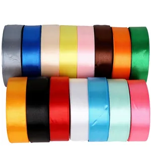 Polyester Satinbänder in 15 Farben für DIY handgefertigte Blumen und Bastelarbeiten