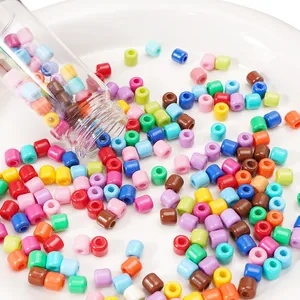 Bunte 6x6mm Glasfassperlen Mix für DIY Schmuckherstellung und handgefertigte Armbänder