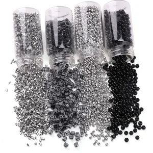 Dark glass beads set in silver, gunmetal, and black tones for DIY jewelry making