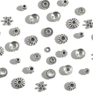 Antik versilberte Zwischenperlen und Anhänger aus Legierung für DIY-Schmuck