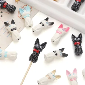 Détail de breloques de chat en alliage dégradé pour bijoux DIY et accessoires