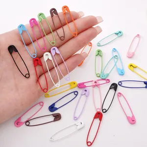 Colorful Painted Iron Metal Safety Pins DIY Sewing Craft Accessories Knitting Tool Sweater Shawl Buckle Fastening Pins For Handwork Art Decorative Jewelry Materials