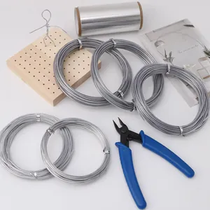 Manual Silver Aluminum Craft Wire For Jewelry Making DIY Bracelet Necklace Earrings Accessory Metallic Soft Jewelry Wire