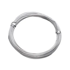 Silver 2mm aluminum wire coil for DIY jewelry making and handmade accessory crafts