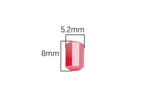 Rode kristallen kralen met facetten 8mm x 5,2mm voor DIY handgemaakte sieraden