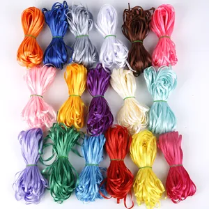 Lot de 18 rubans en satin brillant de couleurs variées pour loisirs créatifs et cadeaux