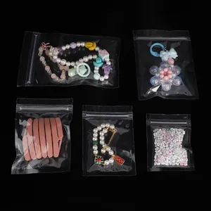 Dicke transparente PE-Druckverschlussbeutel in fünf Größen für diversen Schmuck