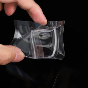 Dicke transparente PE-Druckverschlussbeutel mit sicherem Verschluss für Schmucklagerung