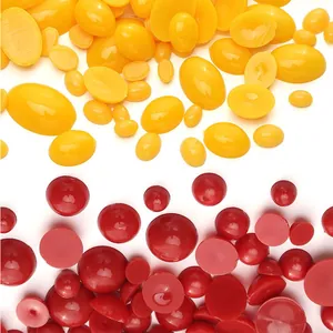 Occhi Nasi di Bambola di Simulazione in Acrilico Perline a Fondo Piatto Per Accessori Artigianali Fai-da-te Giocattoli di Peluche Diverse Dimensioni Tonde Ovali