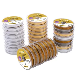 Fil en Acier Inoxydable Revêtu de Nylon Sept Brins Cordon pour Perles pour Création de Bijoux DIY Accessoires Artisanat
