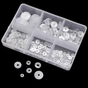 Distanziatori in Plastica Acrilica Trasparente Rondelle Per Creazione Gioielli Fai Da Te Braccialetto Collana Componenti Supporto Orecchini Scatola Portaoggetti