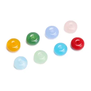 Multi-color 6x3mm jelly glass rondelle spacer beads for DIY jewelry making accessories