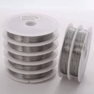 Fil à Bijoux en Acier Inoxydable pour Perles et Artisanat Fournitures Professionnelles de Création de Bijoux DIY Fil Métallique Fin pour Bracelets Accessoires