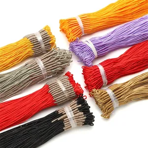 Multicolor 1mm gevlochten koordset met zijdeachtige textuur voor DIY handgemaakte sieraden