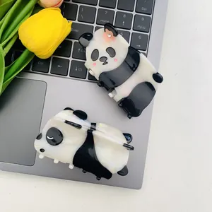 Pince à Cheveux Panda en Acétate pour Femmes Clip Animal Mignon Accessoires de Cheveux Faits à la Main pour Décoration Quotidienne