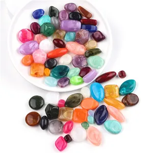Colorful acrylic mixed shape beads for DIY handmade jewelry bracelets and necklaces