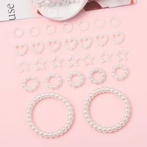 DIY Acryl Perlen Schmuckset mit Herz-, Stern- und kreisförmigem Schmuckzubehör