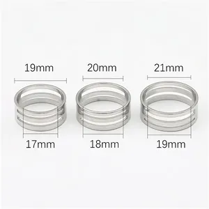 Outil d'ouverture de bague en acier inoxydable en trois tailles avec marquages de diamètres