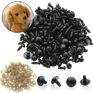 Ojos y Narices de Seguridad de Acrílico con Arandelas para Peluches Muñecas Marionetas Ganchillo DIY Manualidades
