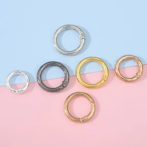 Spring loaded O-ring buckle assortment in gold, silver and gunmetal for bags