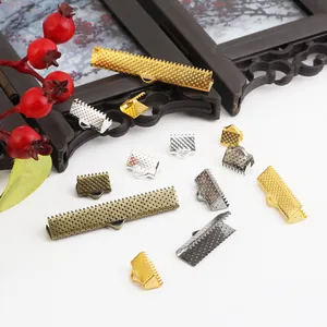 Ακροδέκτες κορδέλας DIY σε διάφορα μεγέθη και μεταλλικά χρώματα για κατασκευή κοσμημάτων