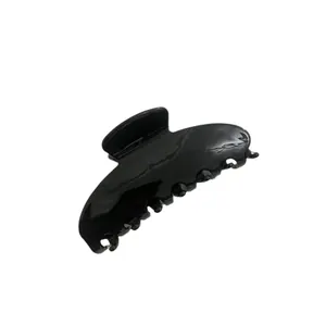 Pinza de pelo grande en negro brillante para peinados elegantes de estilo coreano