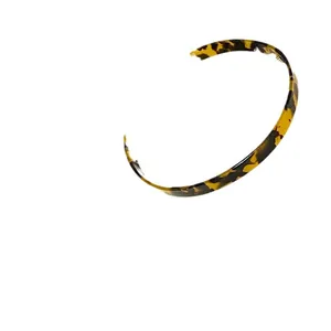 French retro tortoiseshell acetate headband with non-slip teeth for women fashion
