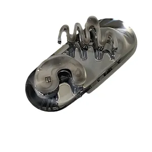 Set di fermagli per capelli in acetato grigio argento con design elegante e moderno