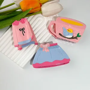 Creative Acetic Acid Hair Claw Clips Cute Clothes Skirt Bird In Cup Shape Fashion Shark Clips For Women Hair Accessories