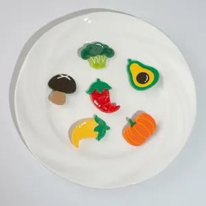 Pinces à Cheveux Mignonnes en Acétate de Fruits et Légumes pour Femmes Filles Piment Avocat Champignon Accessoires Cheveux