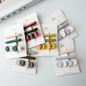 Korean Style Acetate Duckbill Hair Clips For Women Fresh Sweet Minimalist Hair Pins Side Clips Hair Accessories And Barrettes