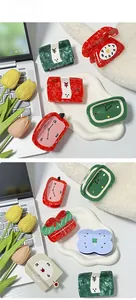 Detail showing creative clock and telephone shaped acetate hair claw clips for women
