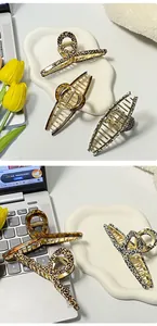 Collection of acetate shark hair clips in leopard, tortoiseshell and spotted patterns