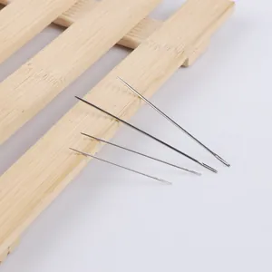 Set of 4 large eye steel sewing needles for DIY hand stitching and embroidery craft
