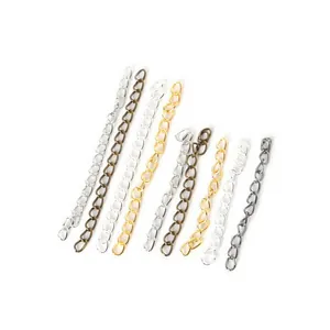 Πολύχρωμες αλυσίδες επέκτασης DIY για την κατασκευή κολιέ και βραχιολιών κοσμημάτων