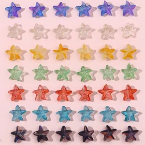 Perles d'étoiles de mer translucides colorées pour bijoux DIY en diverses couleurs mates
