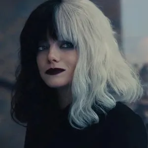 Long Wavy Black And White Split Color Synthetic Wig With Straight Bangs Heat Resistant Fiber For Halloween Cosplay Party Women Hair