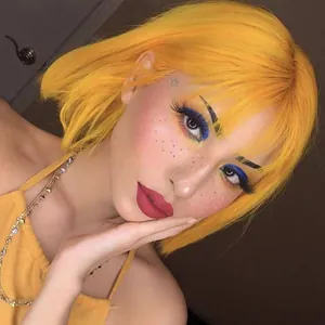 Short Straight Bob Wig With Bangs Synthetic High Temperature Fiber Colorful Hair Extensions For Women Daily Cosplay Party