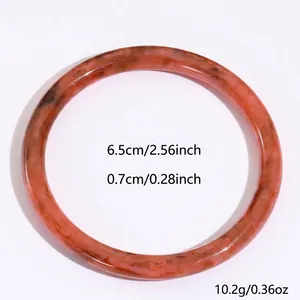 Especificaciones de tamaño del brazalete de resina marbreada con diámetro interior de 6,5 cm