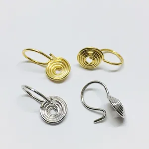Accessori Fai Da Te Creazione Gioielli Clip Orecchio Senza Buco Placcato Oro 18K Spirale Convertitori Orecchini Per Donna