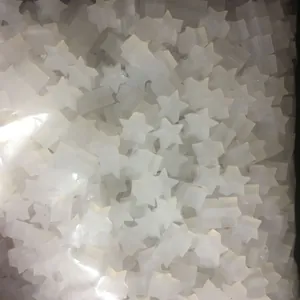 Close-up of bulk star-shaped silicone earring backings for DIY jewelry making